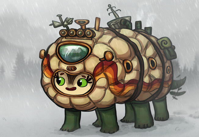 In the snow - Fan Illustration