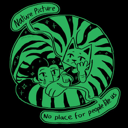 Original Fictional Album Cover Art - No place for people like us