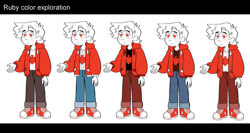 Original Character - "Ruby" Color Exploration