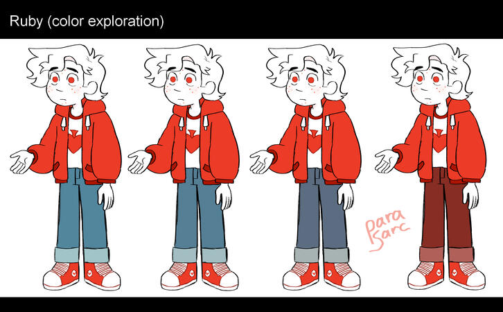 Original Character - "Ruby" Color Exploration